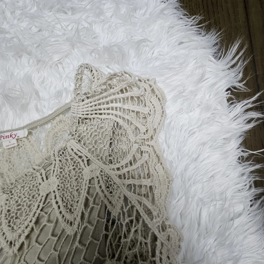 Pinky Lace Top in Cream